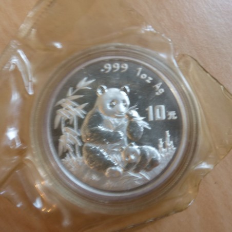 Chine 10 yuans Panda 1996 Coin Show argent 99.9% 1 oz sous scellé