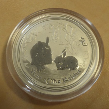 Australia 50 cents "Year of the Rabbit" 2011 silver 99.9% 1/2 oz