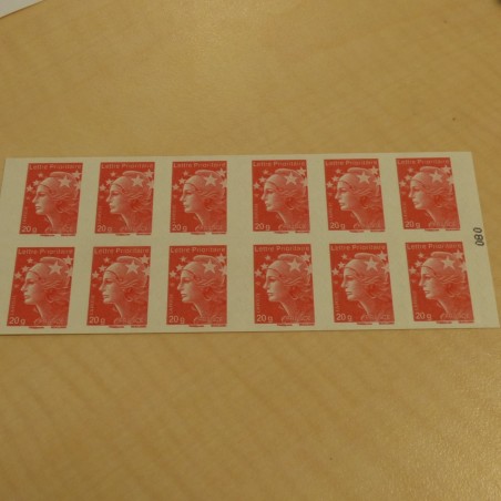 carnet de 12 timbres Lettre Prioritaire France