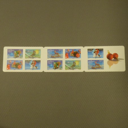 carnet de 10 timbres Lettre Prioritaire France Meilleurs Voeux
