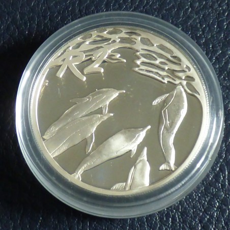 South Africa 2 rand 2001 Delphins PROOF  silver 92.5% (33.6 g)