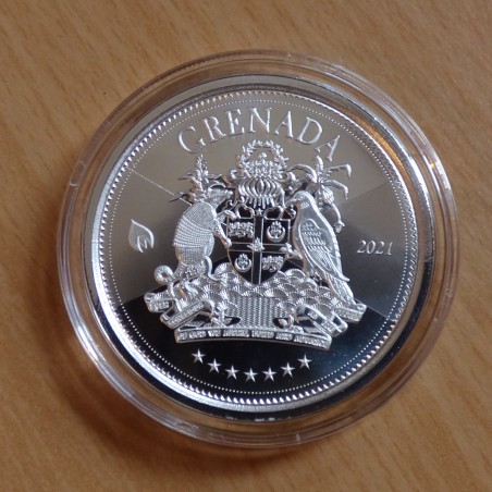 Eastern Carribean 2$ 2021 Grenada silver 99.9% 1 oz
