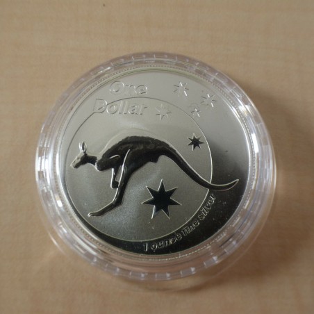 Australie 1$ Kangourou 2005 en argent 99.9% 1 oz