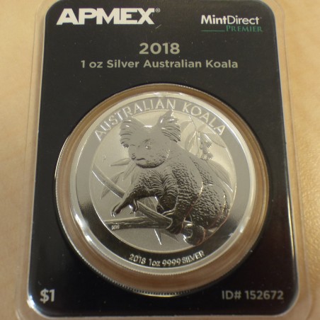 Australia 1$ Koala 2018 silver 99.9% 1 oz in APMEX MintDirect