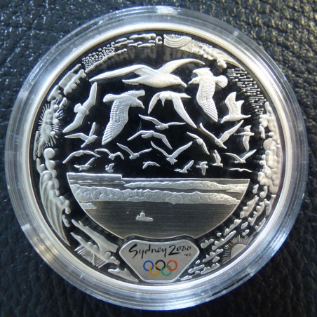 Australia 5$ Olympic 2000 PROOF "Birds" silver 99.9% 1 oz