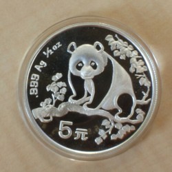 Chine 5 yuan Panda 1993...