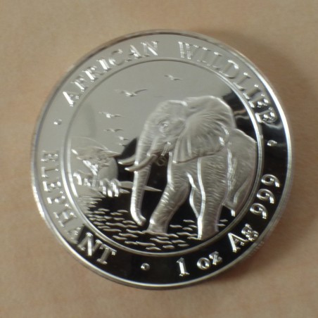 Somalie 100 schillings Elephant 2010 argent 99.9%