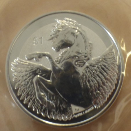 British Virgin Islands 1$ 2018 Pegasus silver 99.9% 1 oz