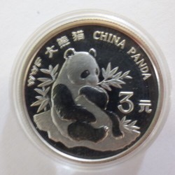 China 3 yuan Panda 1997...