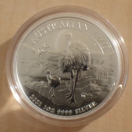 Australia 1$ Emu 2021 1 oz silver 99.9%