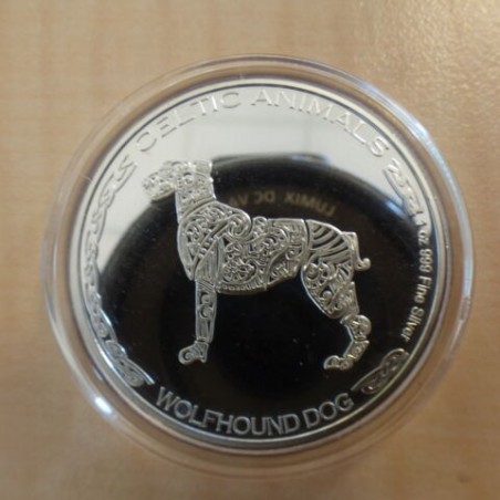 Tchad 500 CFA Celtic Wolfhound 2021 silver 99.9% 1 oz