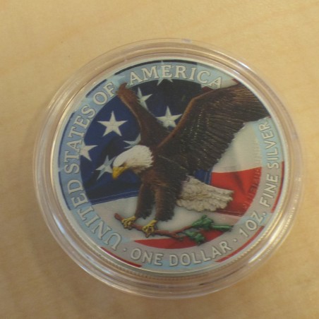 US 1$ Silver Eagle 2022 coloré en argent 99.9% 1 oz