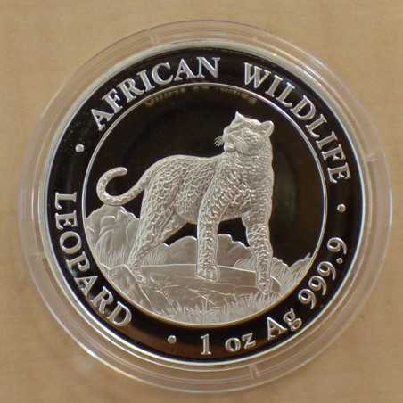 Somalia 100 schillings Leopard 2022 silver 99.9% 1 oz