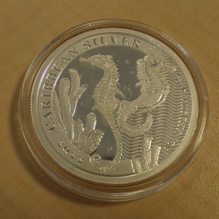 Barbados 1$ Seahorse 2022 silver 99.9% 1 oz