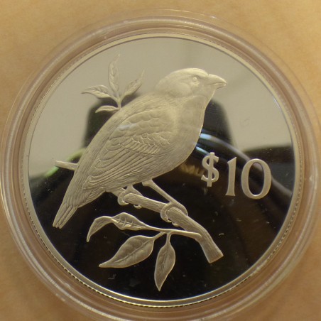 Fiji 10$ 2078 Perroquet PROOF argent 50% (28.3 g)