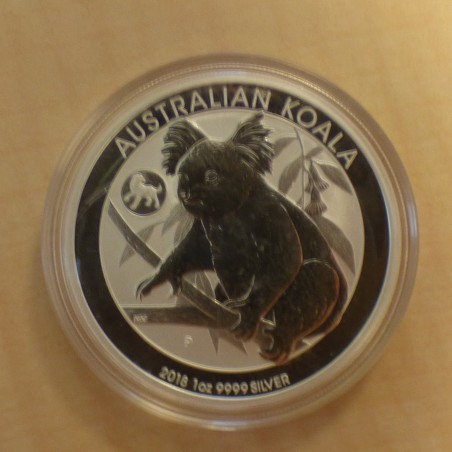 Australia 1$ Koala 2018 privy Dog silver 99.9% 1 oz
