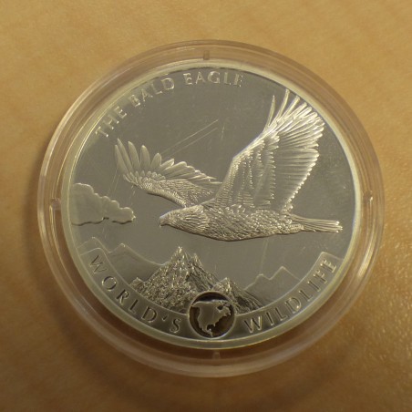 Congo 20 francs Bald Eagle 2021 silver 99.9% 1 oz
