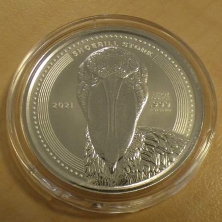 Congo 1000 CFA 2021 Shoebill Stork silver 99.9% 1 oz