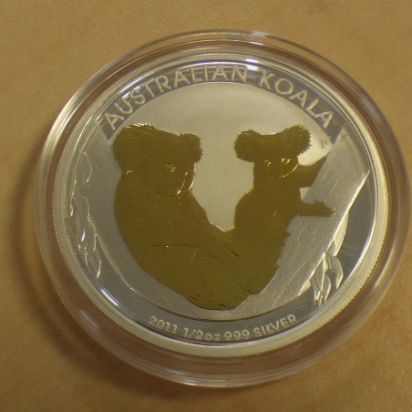 Australia Koala 2011 gilded silver 99.9% 1/2 oz