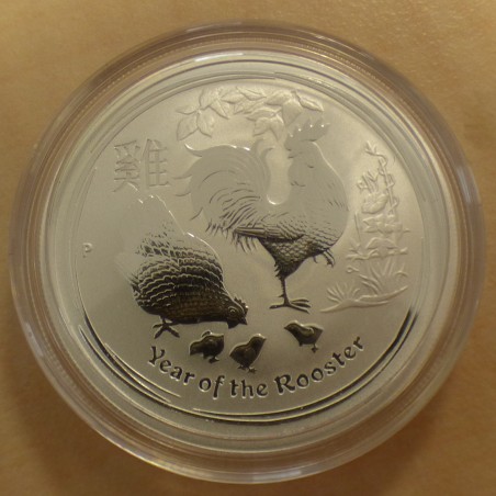 Australia 50 cents "Year of the Rooster" 2017 silver 99.9% 1/2 oz