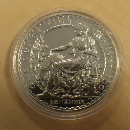 UK 2£ Britannia 2005 silver 95.8% 1 oz in capsule