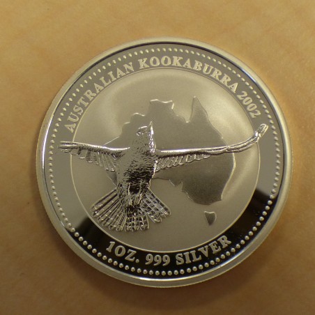 Australia 1$ Kookaburra 2002 silver 99.9% 1 oz