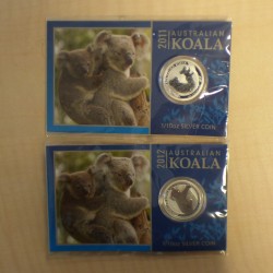 2* Australia 10 cents Koala...