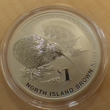 New Zealand 1$ Kiwi 2006 silver 99.9% 1 oz (rare)