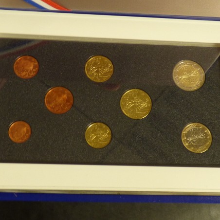 Set France Monnaie de Paris Euros 2003 PROOF (8 coins)+Box+CoA