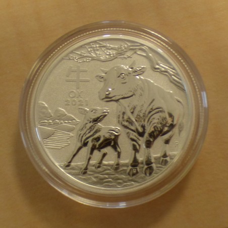 Australia 50 cents Year of the Ox 2021 silver 99.9% 1/2 oz Lunar III