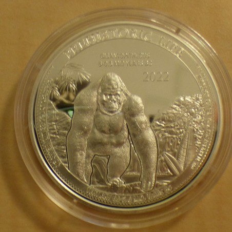 Congo 20 Francs Gigantopithecus 2022 silver 99.9% 1 oz