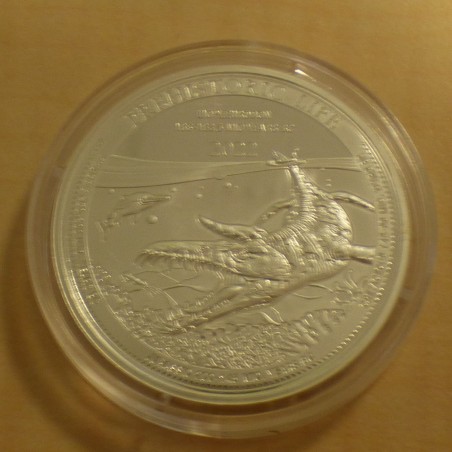 Congo 20 francs Liopleurodon 2022 silver 99.9% 1 oz