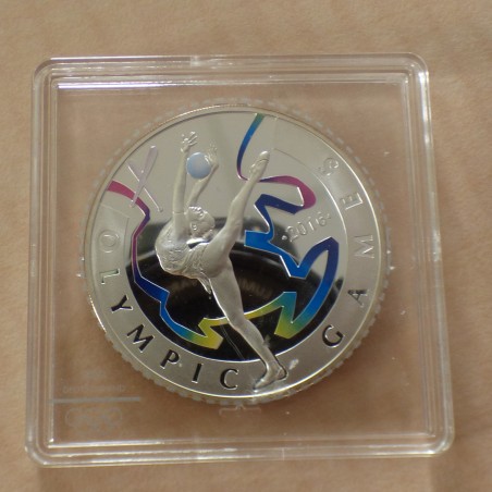 Kazakhstan 100 Tenge 2016 Olympic PROOF colored silver 92.5% (20 g)