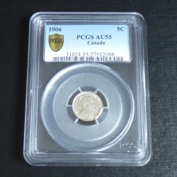 Canada 5 cents 1906 PCGS...