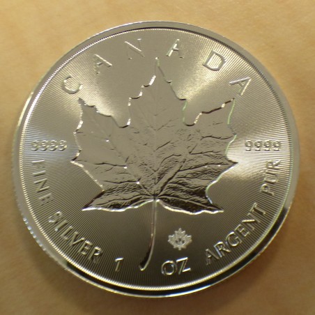 Canada 5$ Maple Leaf INCUSE 2019 en argent 99.99% 1 oz