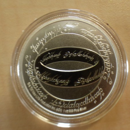 New Zealand 1$ 2021 Lord of the Rings THE ONE RING silver 99.9% 1 oz