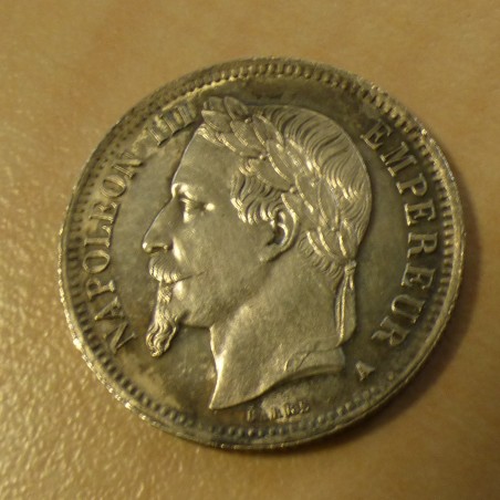 France 1 Franc 1869-A Napoleon III silver 90% (5g) VF+