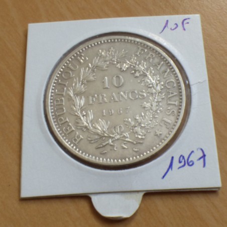 France 10 Francs Hercule 1967 silver 90% (25 g)