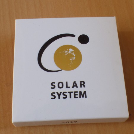Palau 2$ 2017 Système Solaire Saturne en argent 8.3g et niobium 6.7g Boite & CoA