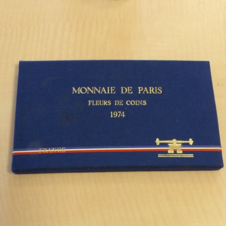 Coffret France FDC 1974 (9 coins)+CoA+Box