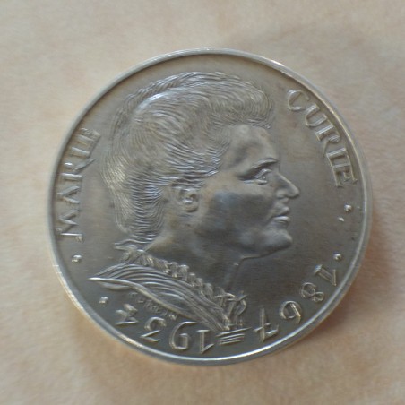 France 100 francs 1984 Marie Curie argent 90% (15 g) SUP