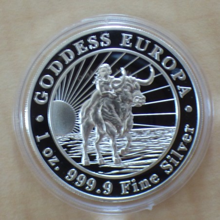 Tokelau 5$ 2022 Goddess Europa silver 99.9% 1 oz