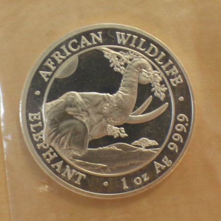 Somalia 100 schillings Elephant 2023 silver 99.9% 1 oz