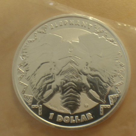 Sierra Leone 1$ Elephant 2023 en argent 99.9% 1 oz