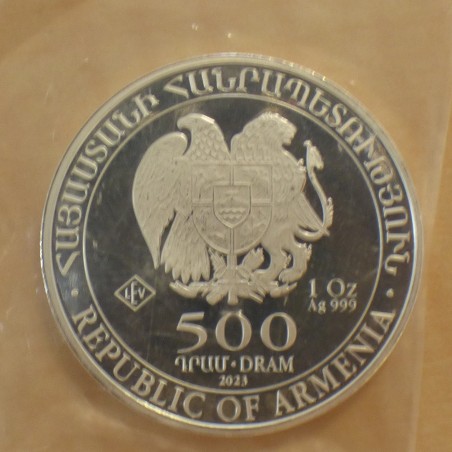 Armenia 500 DRAM 2022 Noah's Ark silver 99.9% 1 oz