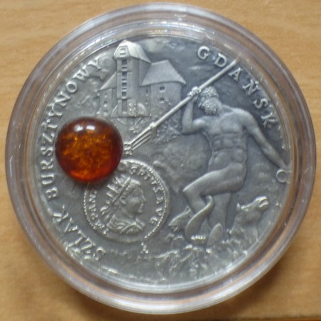 Niue 1$ 2008 Amber Route "Gdansk" antique finish silver 92.5% antique finish (28.3 g)
