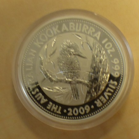 Australia 1$ Kookaburra 2009 design 1991 silver 99.9% 1 oz