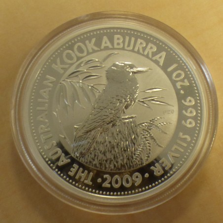 Australia 1$ Kookaburra 2009 design 1990 silver 99.9% 1 oz
