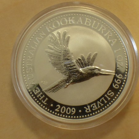 Australia 1$ Kookaburra 2009 design 1996 silver 99.9% 1 oz