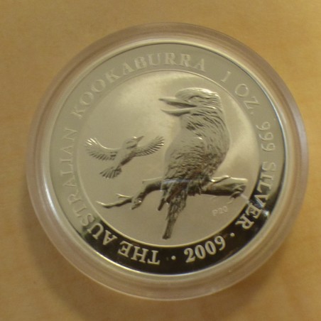 Australie 1$ Kookaburra 2009 effigie 2004 argent 99.9% 1 oz